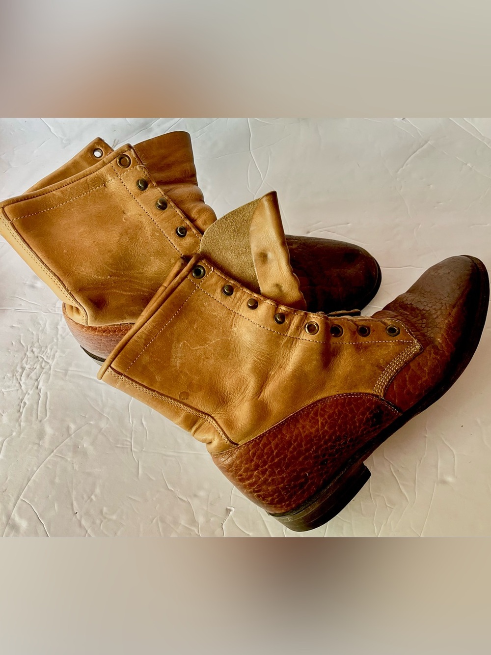 Justin Lace-Up Packer/Roper Boots